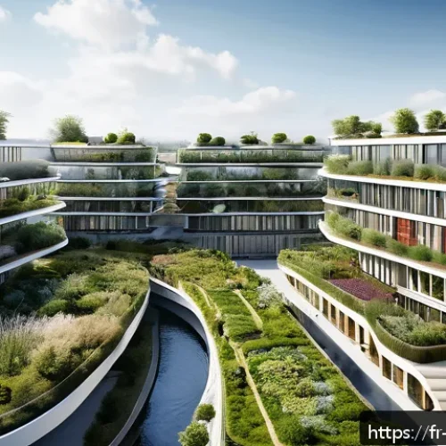 건축 시공과 관련된 공모전 소개 - A futuristic sustainable urban architectural competition scene set in a vibrant French cityscape, sh...